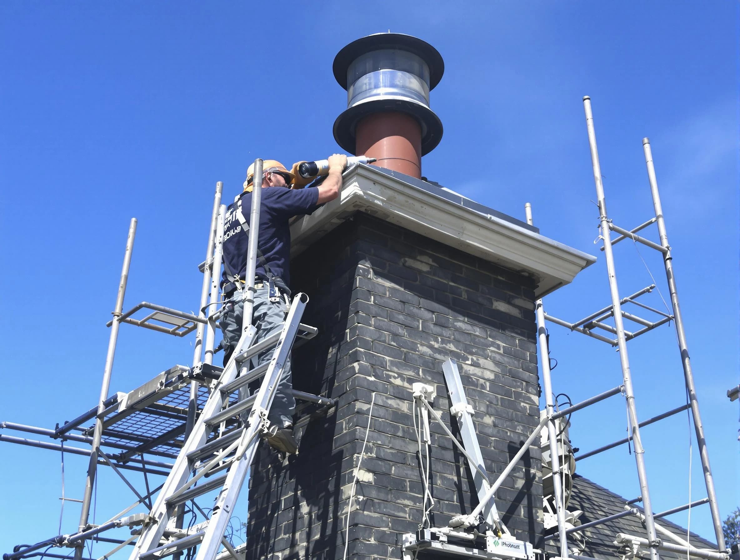 Sturdy chimney crown finished by Mableton Chimney Sweep in Mableton, GA