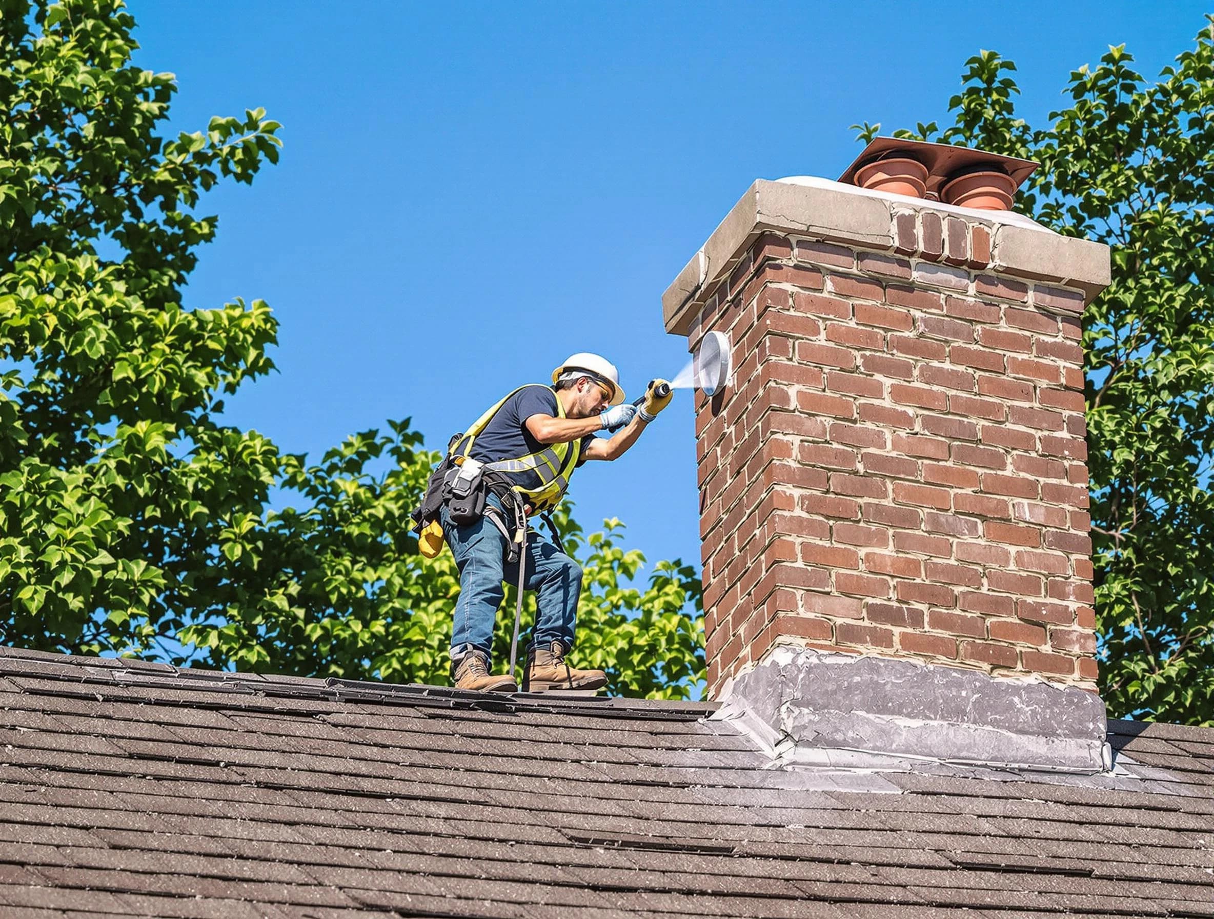 Mableton Chimney Sweep performing an inspection with advanced tools in Mableton, GA