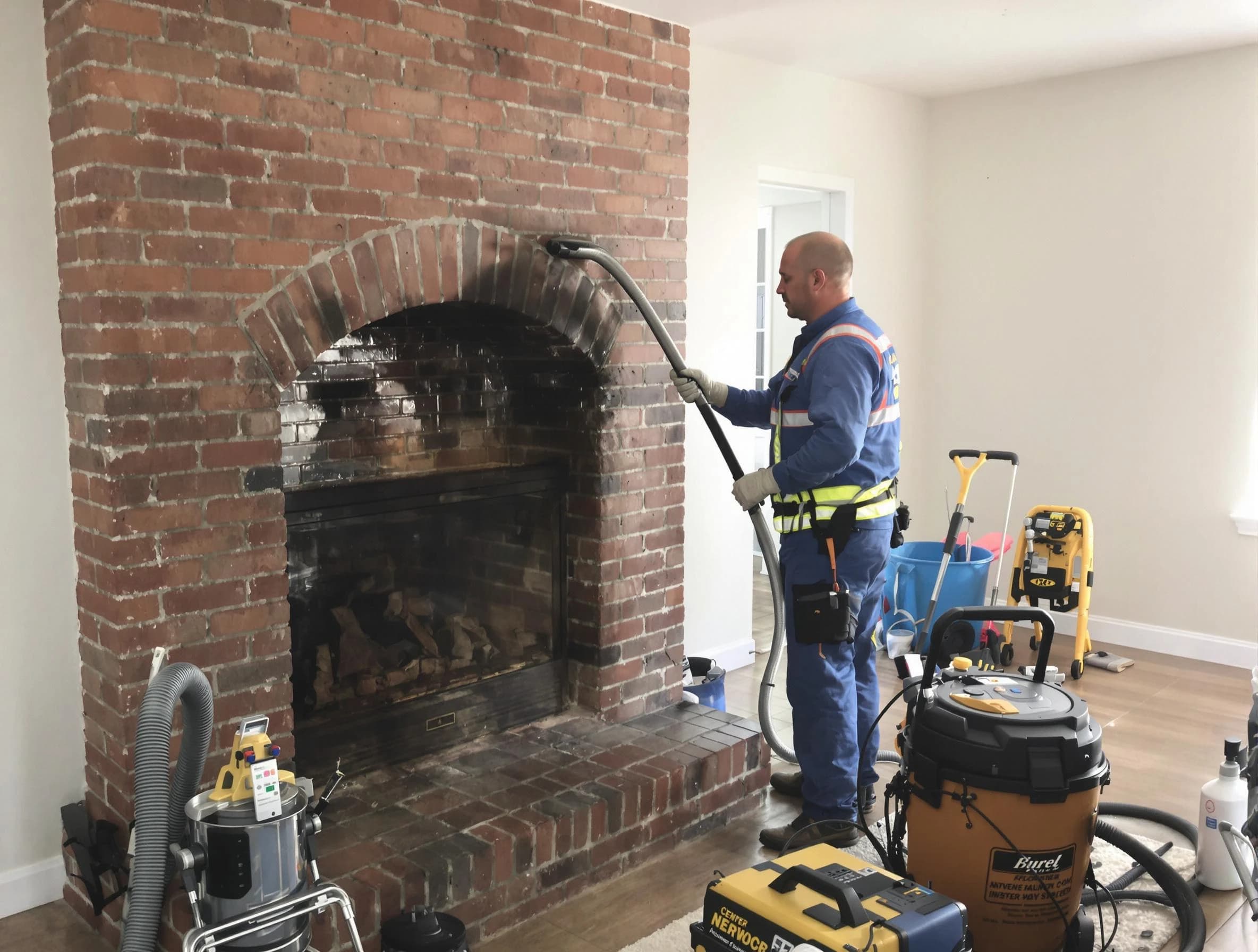 Mableton Chimney Sweep expert performing detailed chimney sweep in Mableton, GA