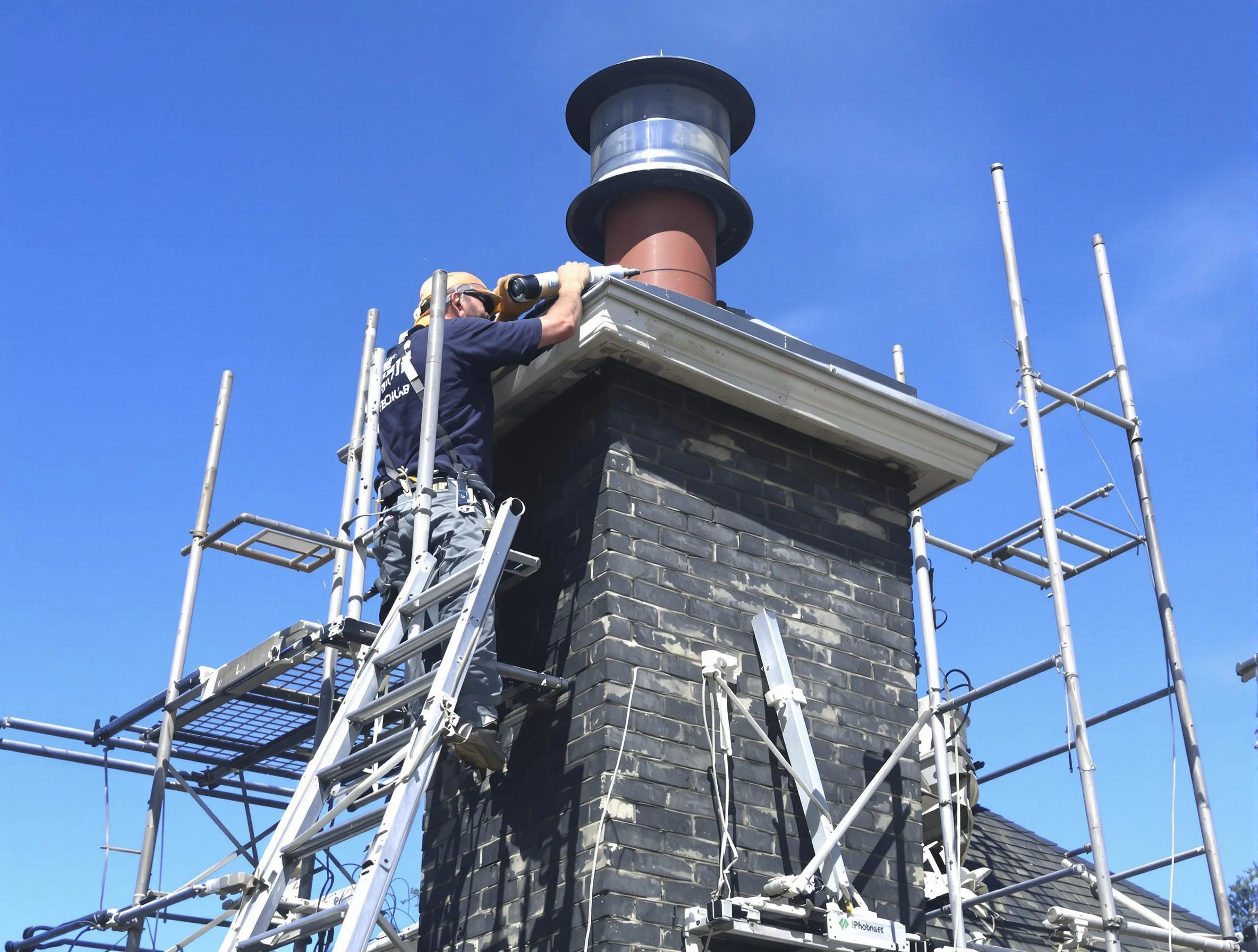 Sturdy chimney crown finished by Mableton Chimney Sweep in Mableton, GA