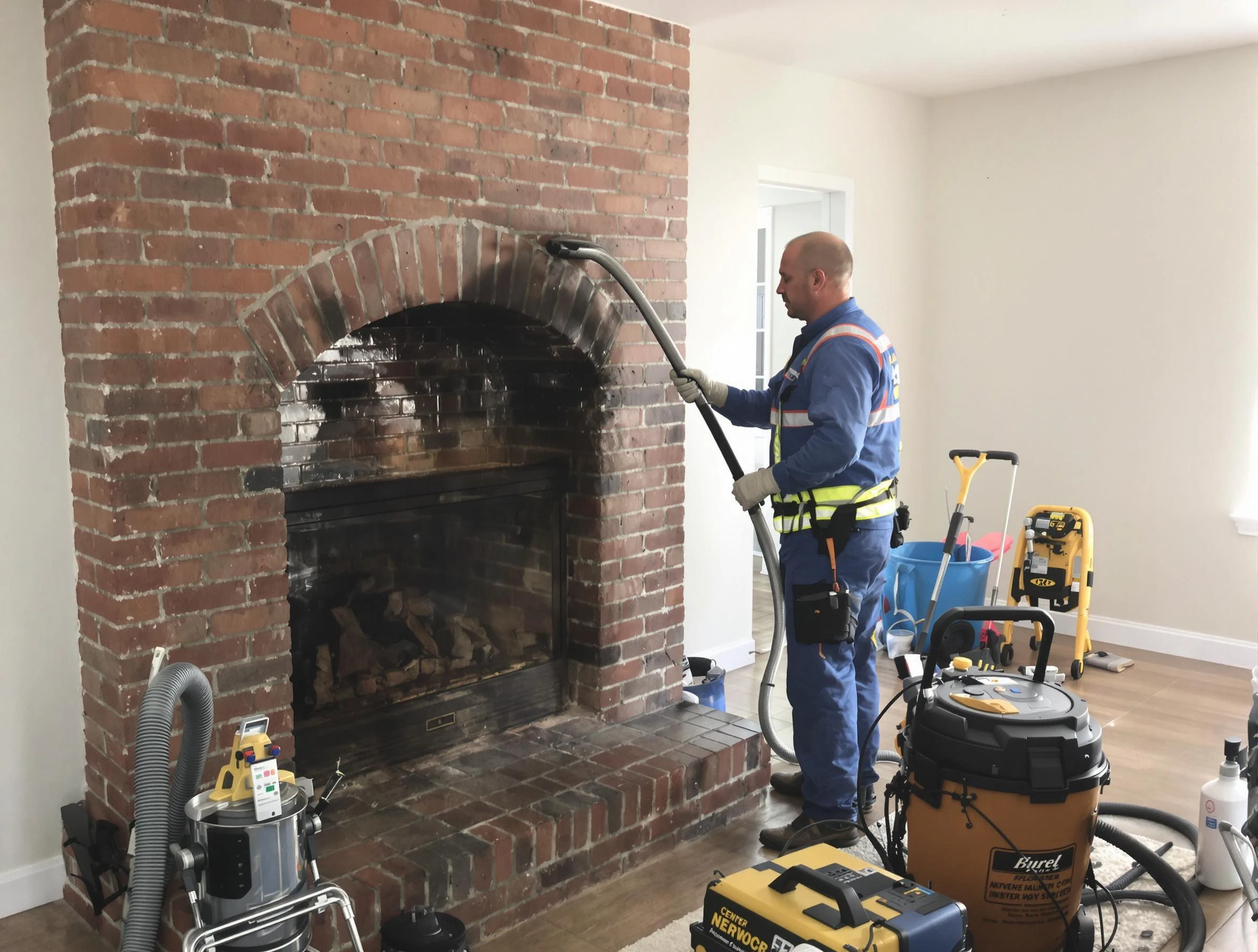 Mableton Chimney Sweep expert performing detailed chimney sweep in Mableton, GA