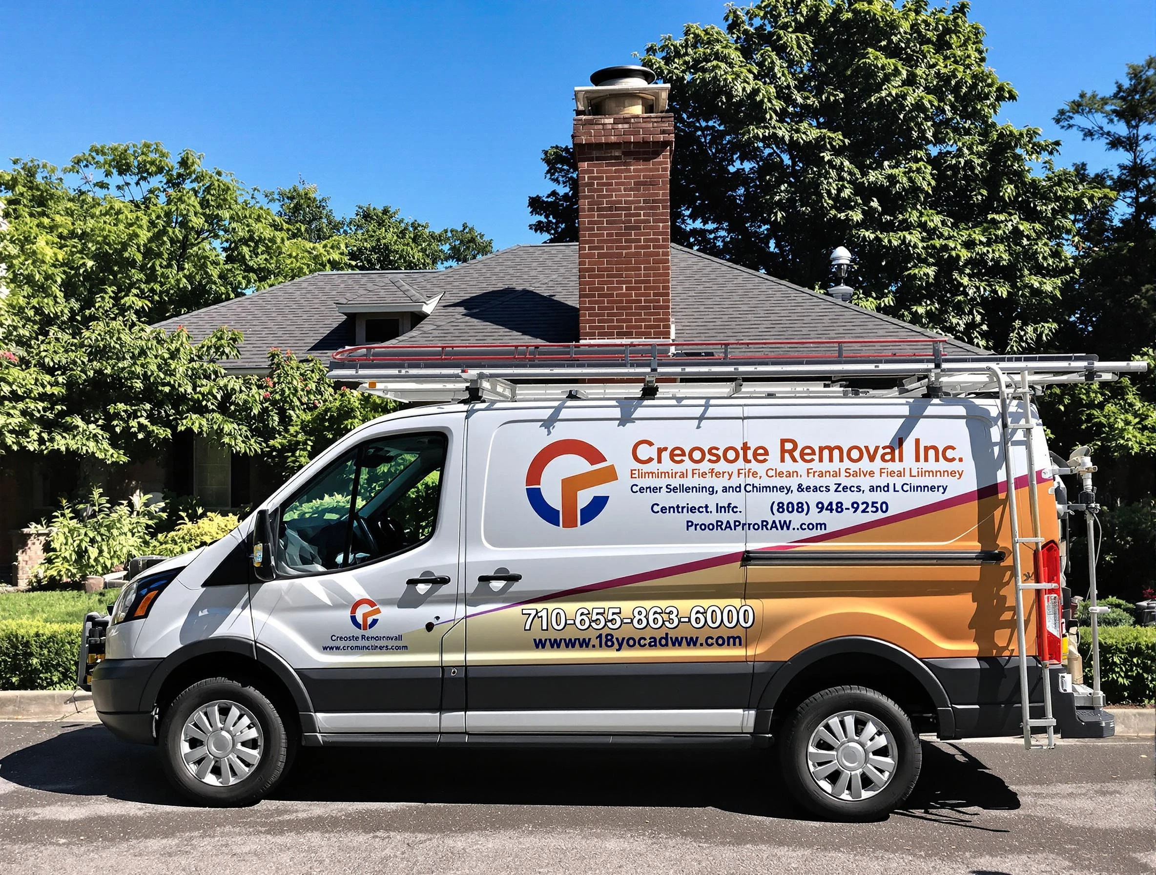 Mableton Chimney Sweep technician removing creosote safely in Mableton, GA